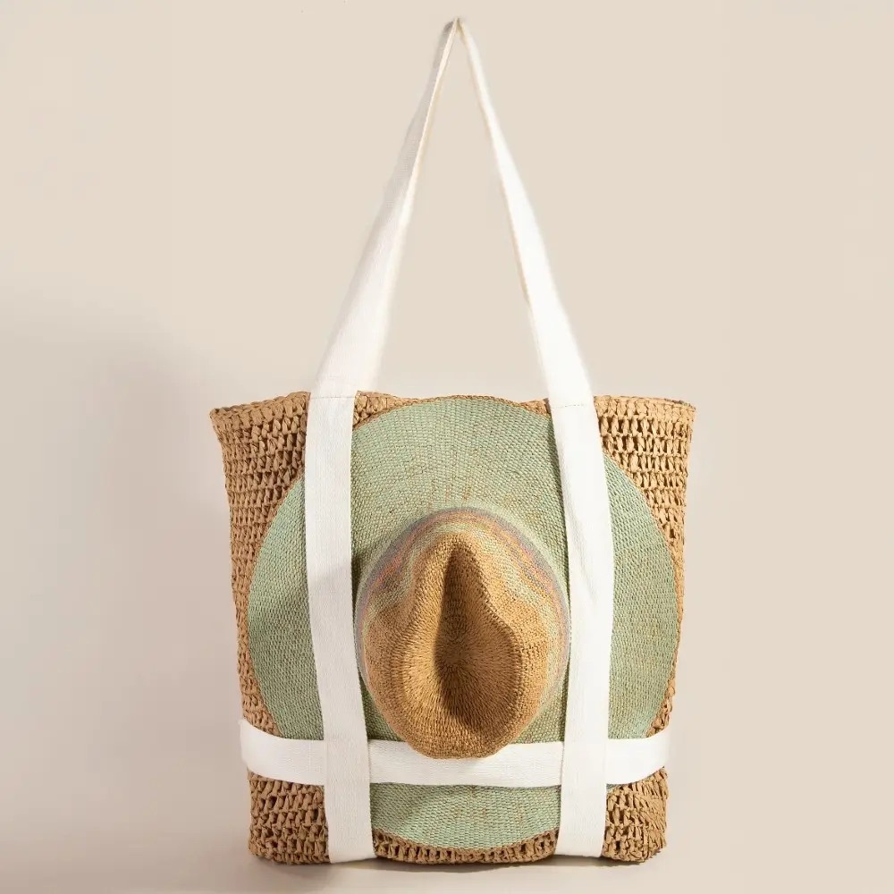 Franki  Braided Hat Tote Bag- NWT